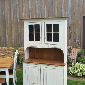 Custom hutch with reclaimed Chestnut upgrades