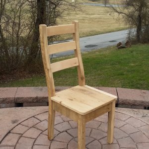 Modern Rustic ladderback Barnwood Chair