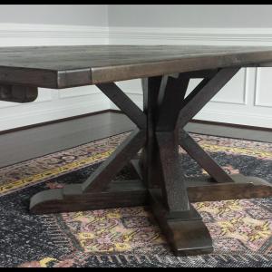 8ft Oak trestle table