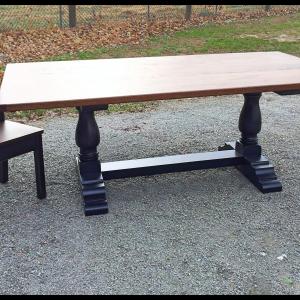 6ft Oak trestle table