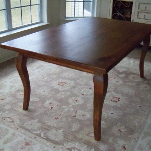 6 ft Pine Table with Cab Legs