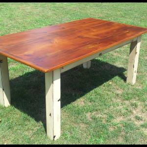6 ft thin top pine table