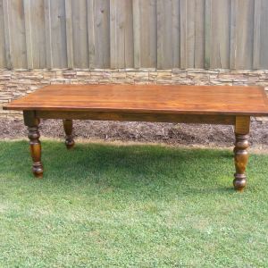 8 ft thick top pine table
