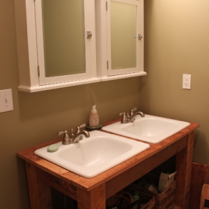 Pine Barnwood Bathroom Vanity