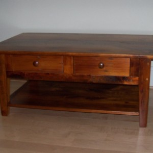shaker coffee table with drawers
