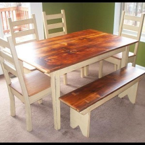 5ft Thin top White pine  Barnwood table