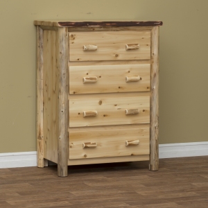 Rustic 4 drawer Chest