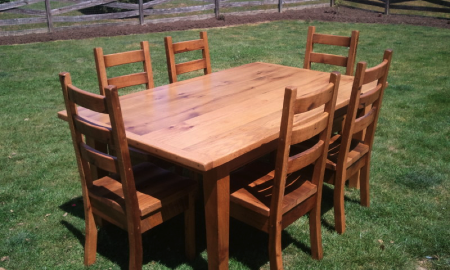 easter barn wood tables