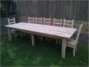 Old Barn Star Reclaimed Barnwood Table