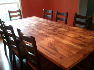 Barnwood kitchen table