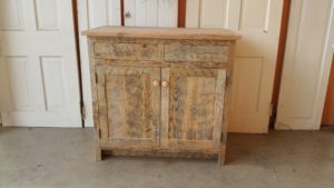 36" reclaimed Barn wood Oak Vanity with top
